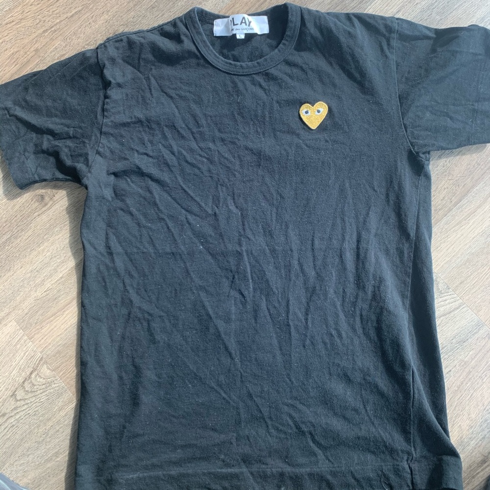 Comme Des Garçon Gold Heart Tee
